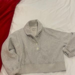 Abercrombie crop Grey sweatshirt